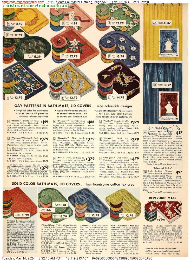 1950 Sears Fall Winter Catalog, Page 563