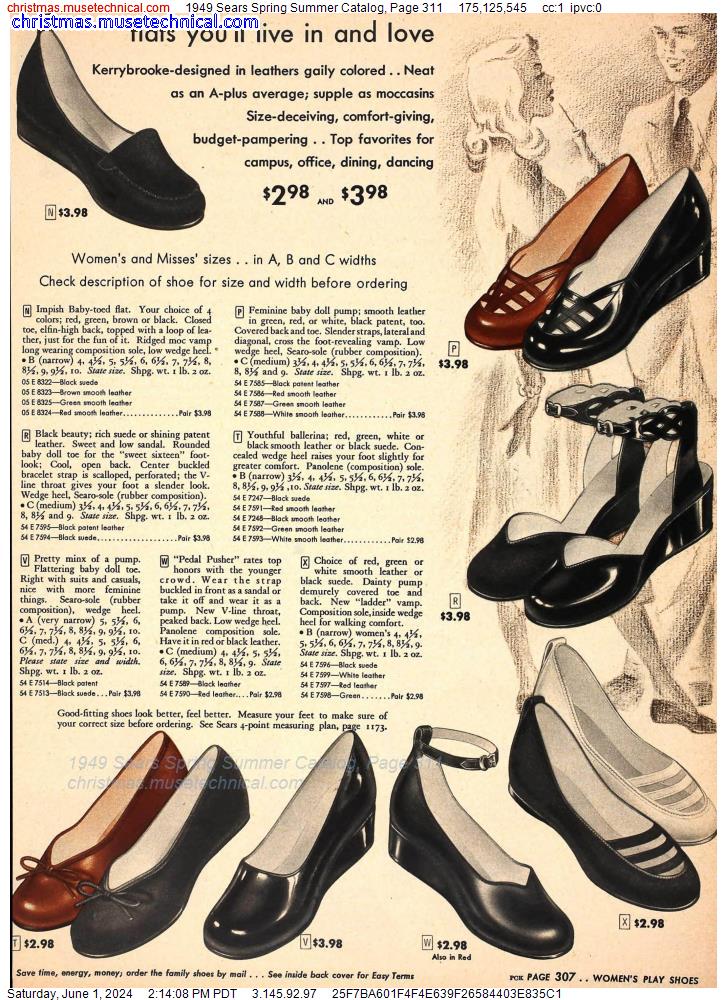 1949 Sears Spring Summer Catalog, Page 311