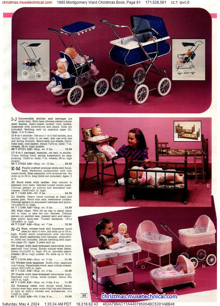 1985 Montgomery Ward Christmas Book, Page 91