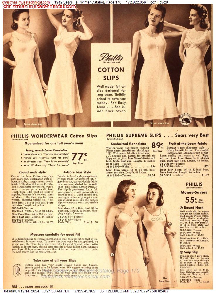 1942 Sears Fall Winter Catalog, Page 170