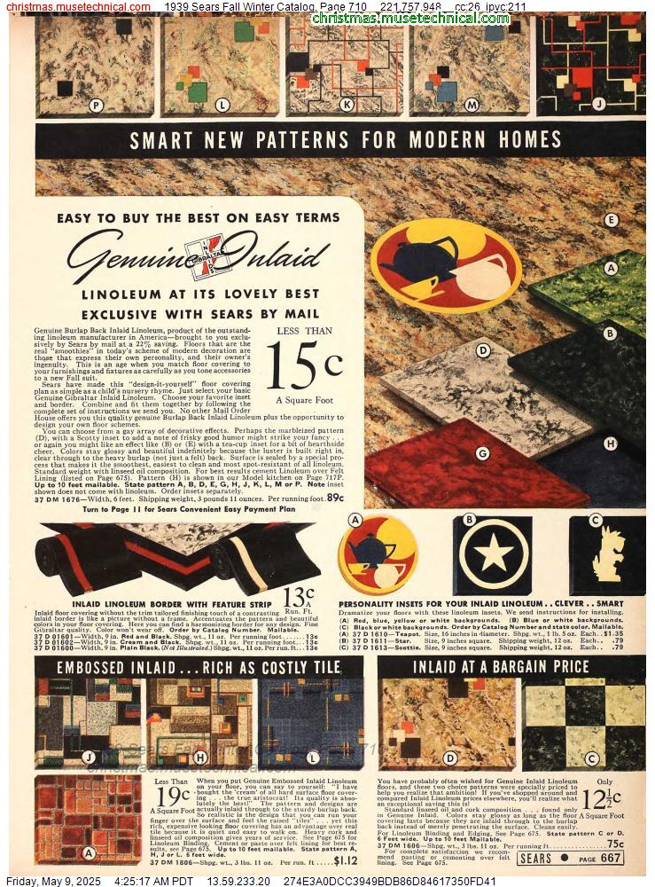 1939 Sears Fall Winter Catalog, Page 710