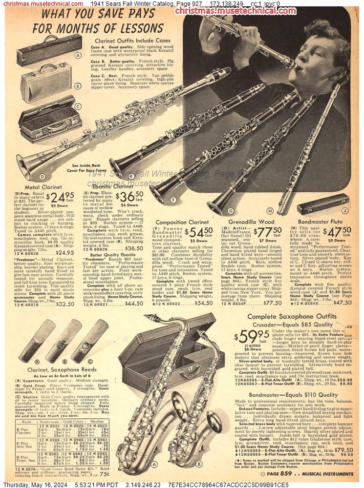 1941 Sears Fall Winter Catalog, Page 927