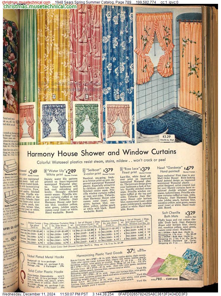 1948 Sears Spring Summer Catalog, Page 789