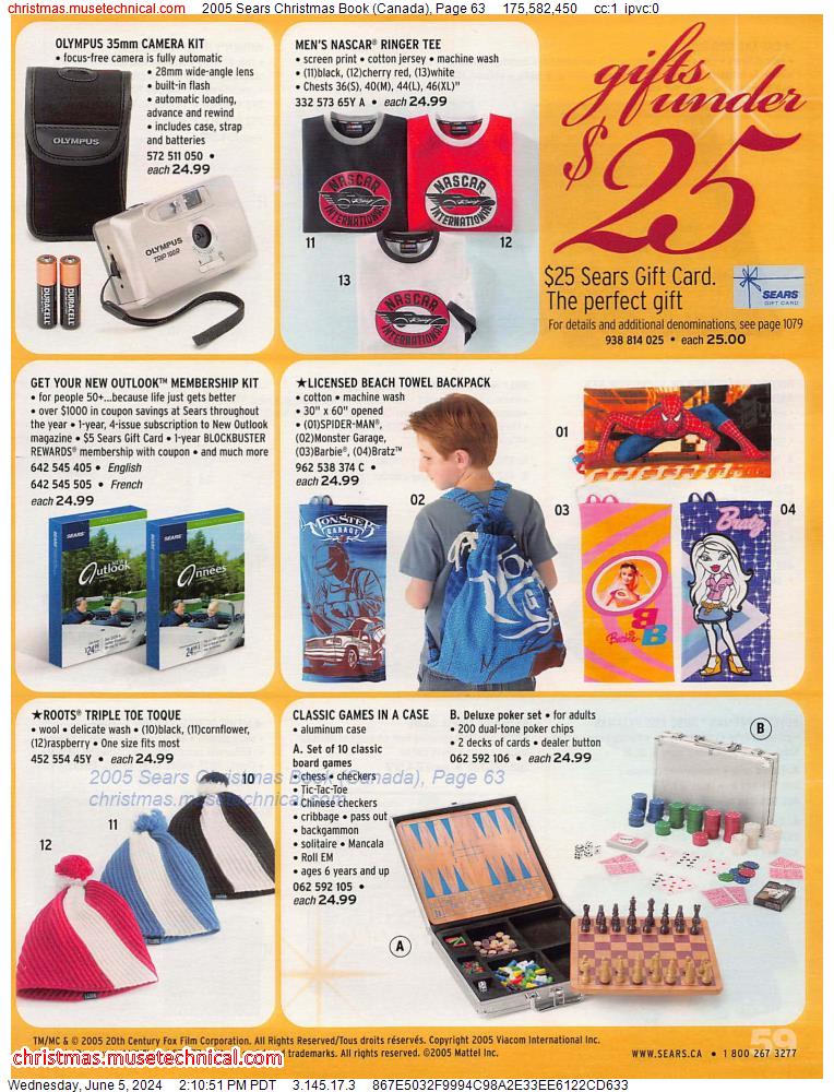 2005 Sears Christmas Book (Canada), Page 63