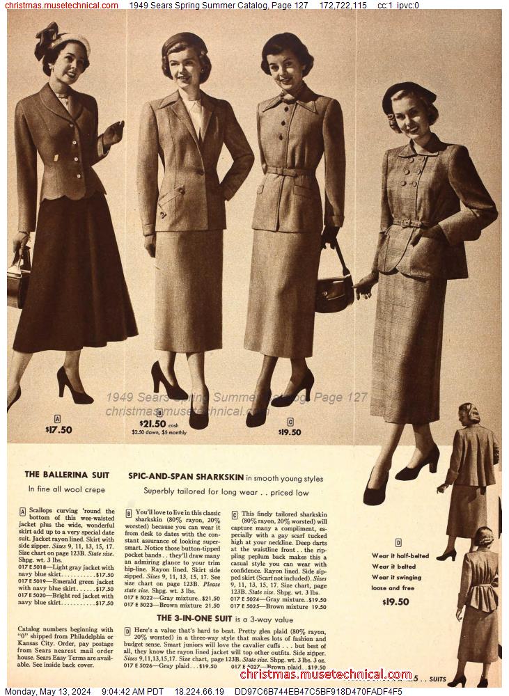 1949 Sears Spring Summer Catalog, Page 127