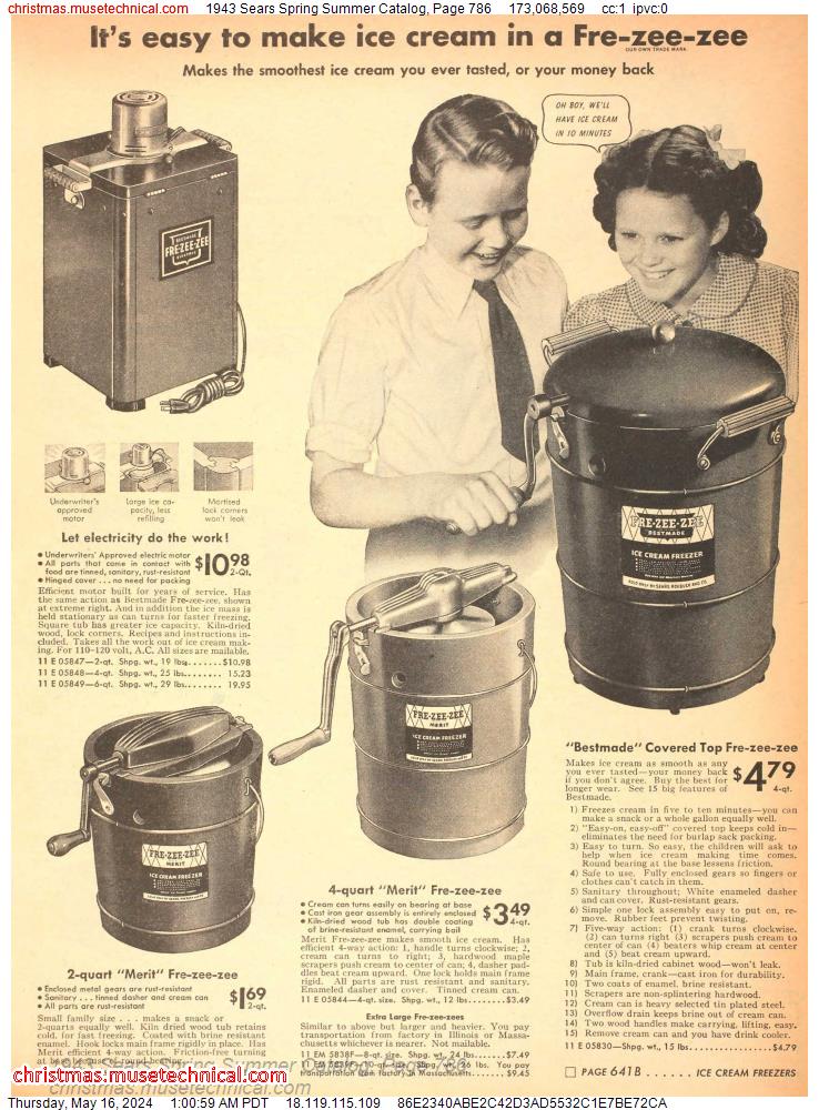 1943 Sears Spring Summer Catalog, Page 786