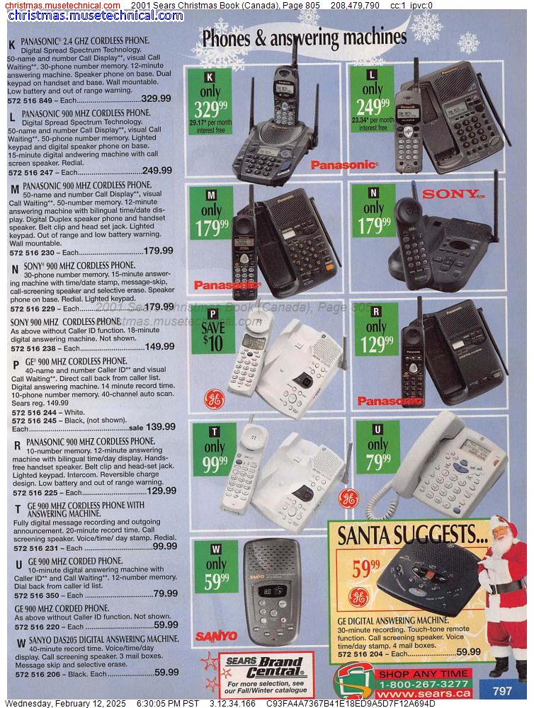 2001 Sears Christmas Book (Canada), Page 805