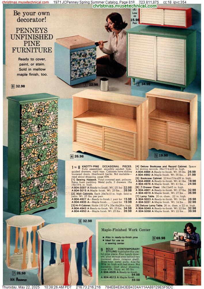 1971 JCPenney Spring Summer Catalog, Page 818