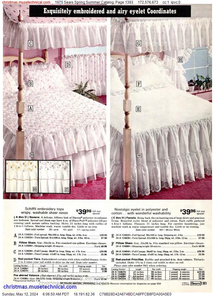1975 Sears Spring Summer Catalog, Page 1393