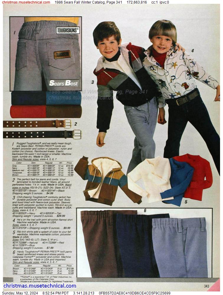 1986 Sears Fall Winter Catalog, Page 341