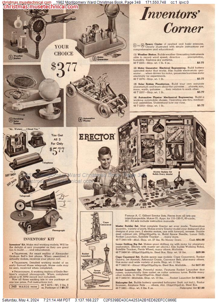 1962 Montgomery Ward Christmas Book, Page 348