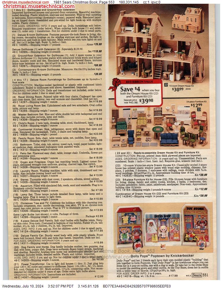 1981 Sears Christmas Book, Page 553