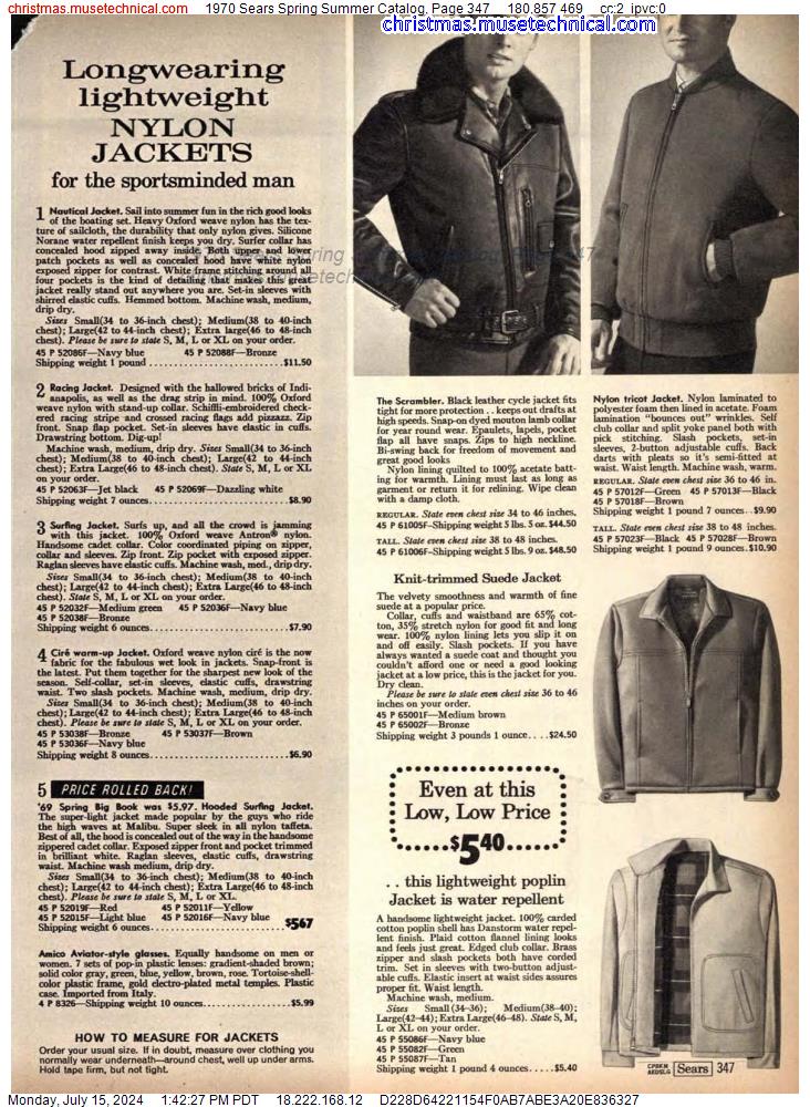 1970 Sears Spring Summer Catalog, Page 347