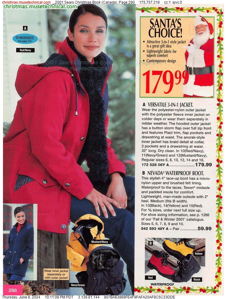 2001 Sears Christmas Book (Canada), Page 290