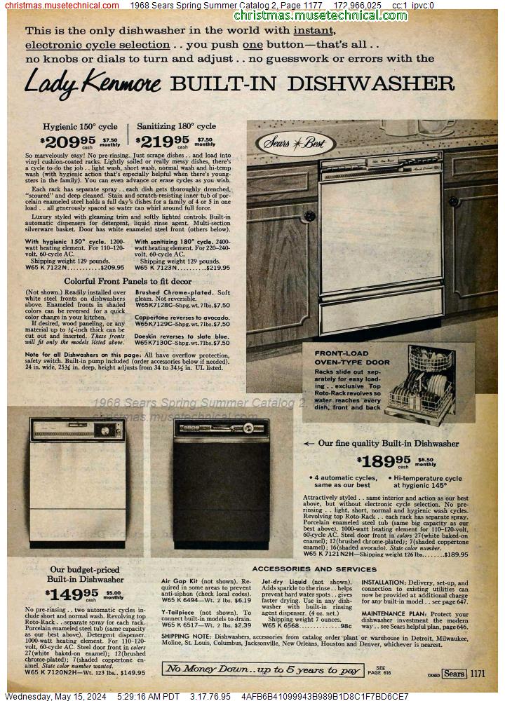 1968 Sears Spring Summer Catalog 2, Page 1177