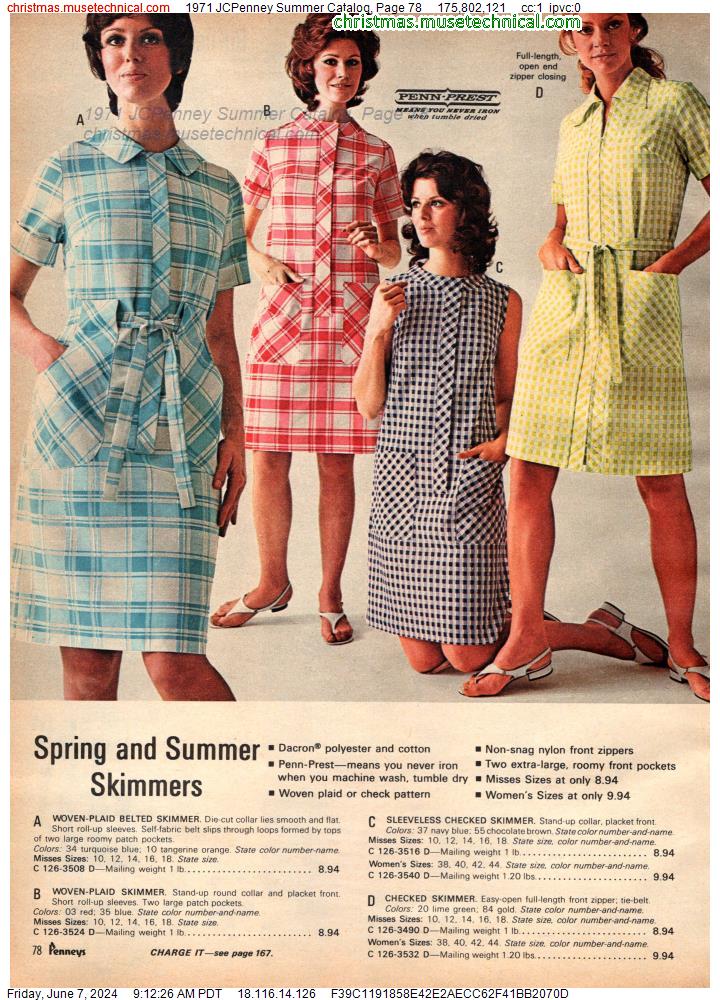 1971 JCPenney Summer Catalog, Page 78