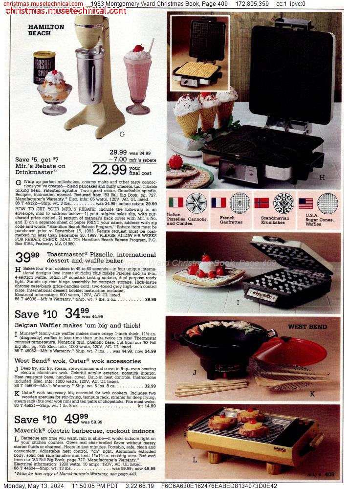 1983 Montgomery Ward Christmas Book, Page 409