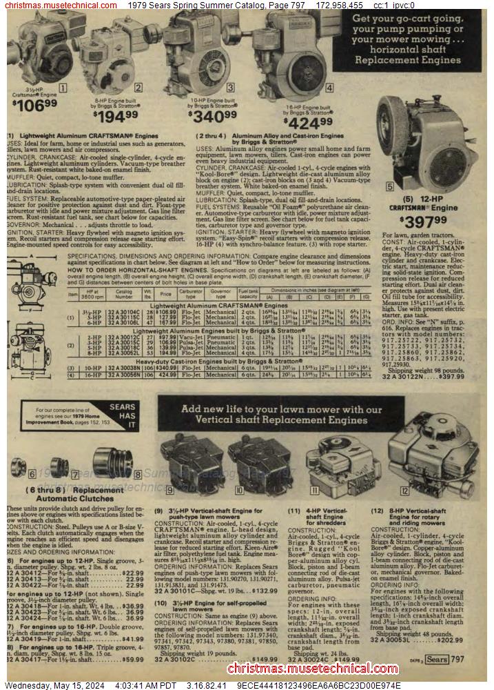 1979 Sears Spring Summer Catalog, Page 797