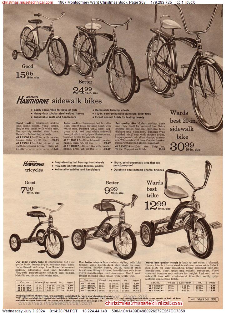 1967 Montgomery Ward Christmas Book, Page 303