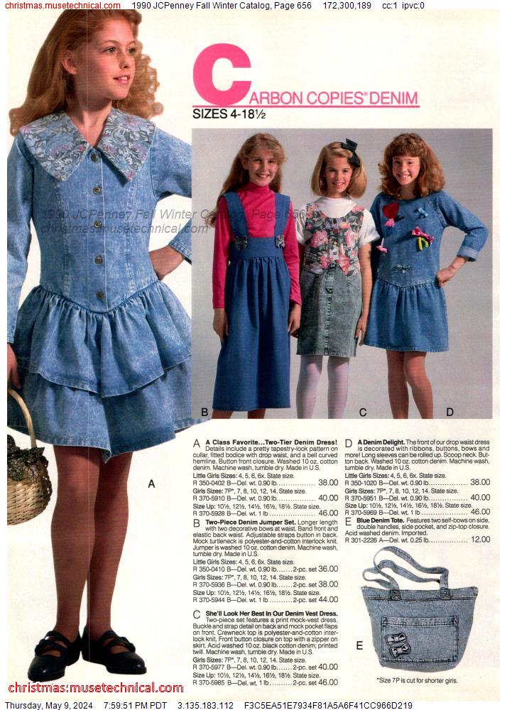 1990 JCPenney Fall Winter Catalog, Page 656