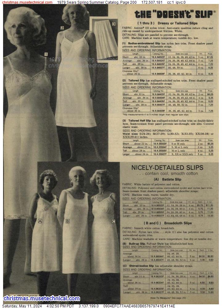 1979 Sears Spring Summer Catalog, Page 200