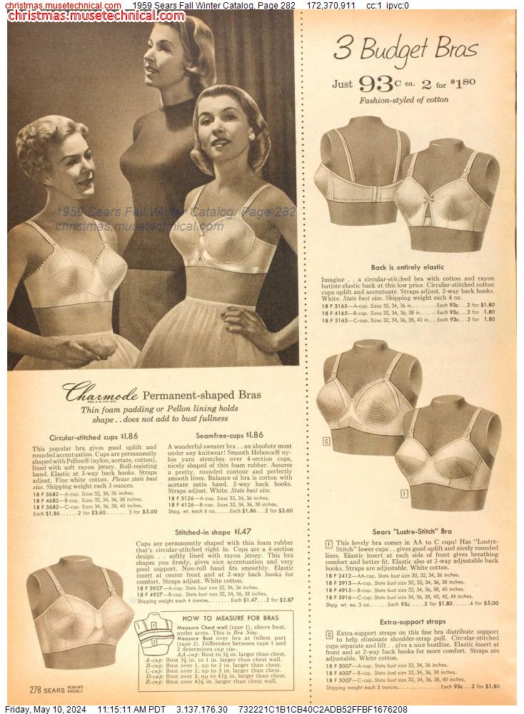 1959 Sears Fall Winter Catalog, Page 282