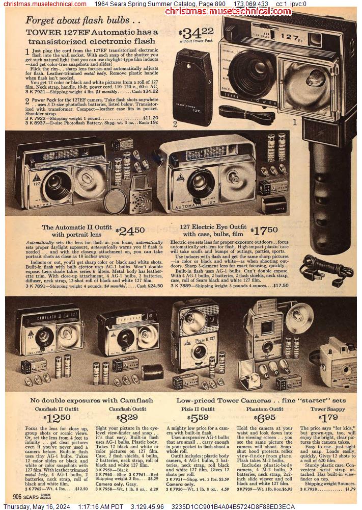 1964 Sears Spring Summer Catalog, Page 890