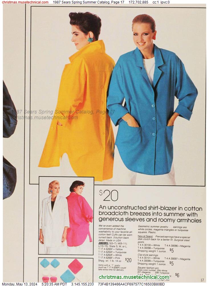 1987 Sears Spring Summer Catalog, Page 17