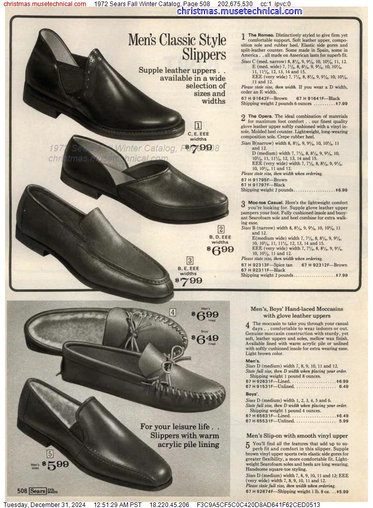 1972 Sears Fall Winter Catalog, Page 508