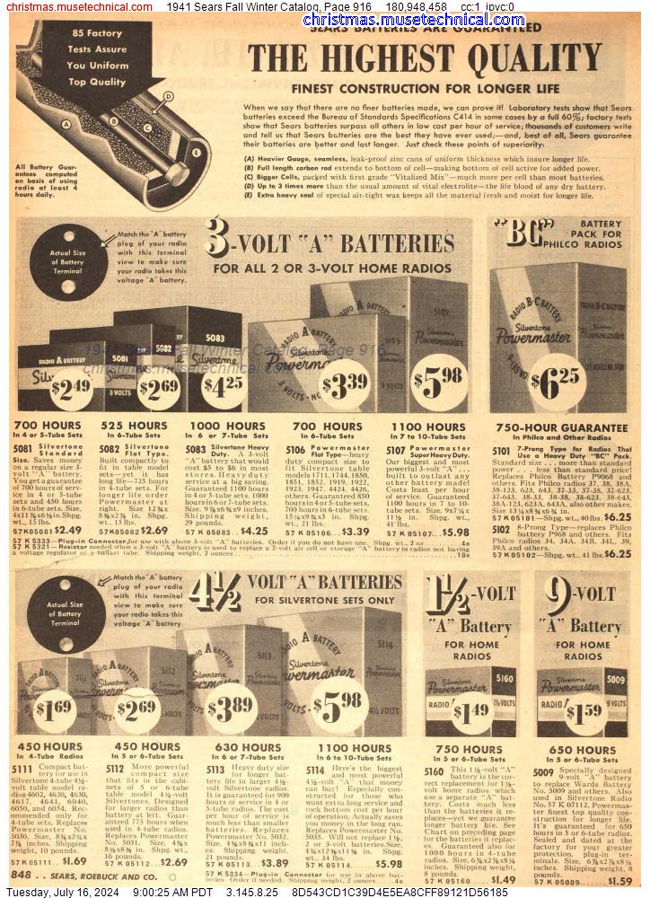 1941 Sears Fall Winter Catalog, Page 916