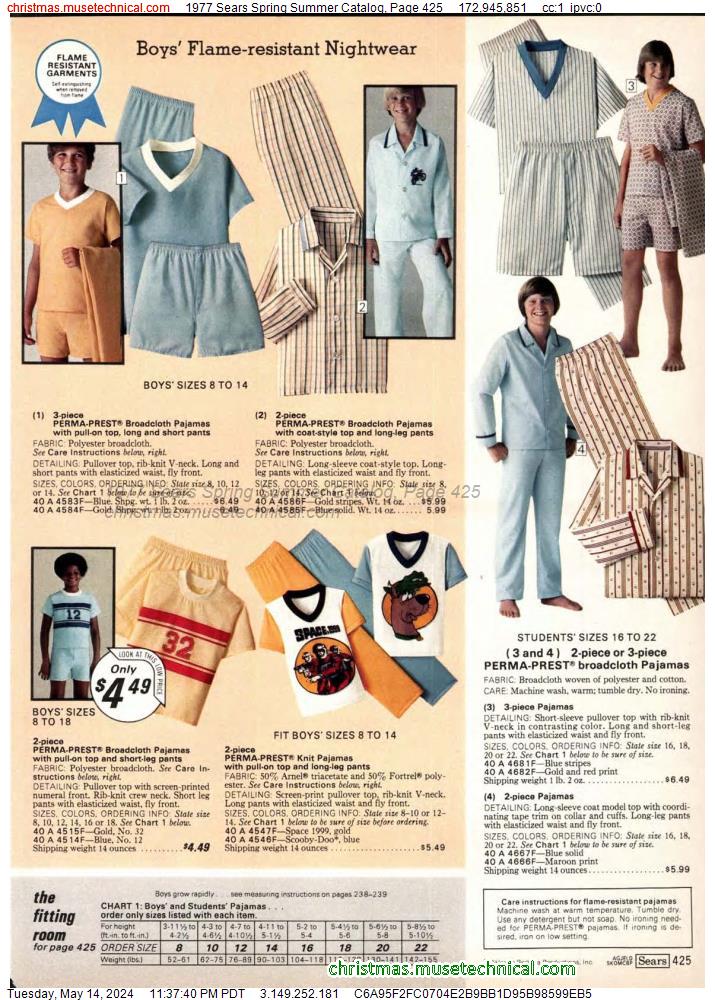 1977 Sears Spring Summer Catalog, Page 425