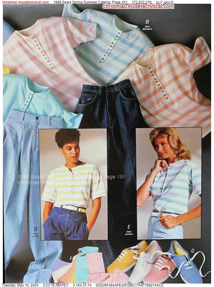 1988 Sears Spring Summer Catalog, Page 151