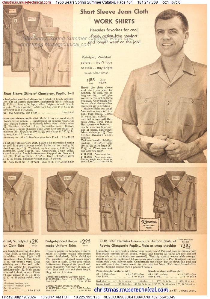 1956 Sears Spring Summer Catalog, Page 464