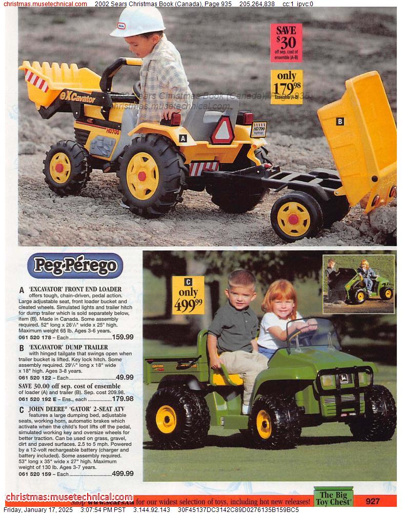 2002 Sears Christmas Book (Canada), Page 935