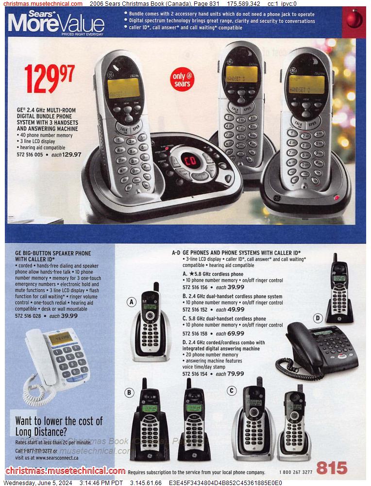2006 Sears Christmas Book (Canada), Page 831