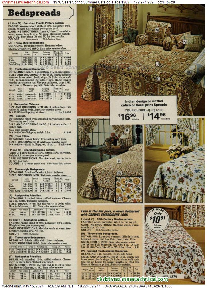 1976 Sears Spring Summer Catalog, Page 1383