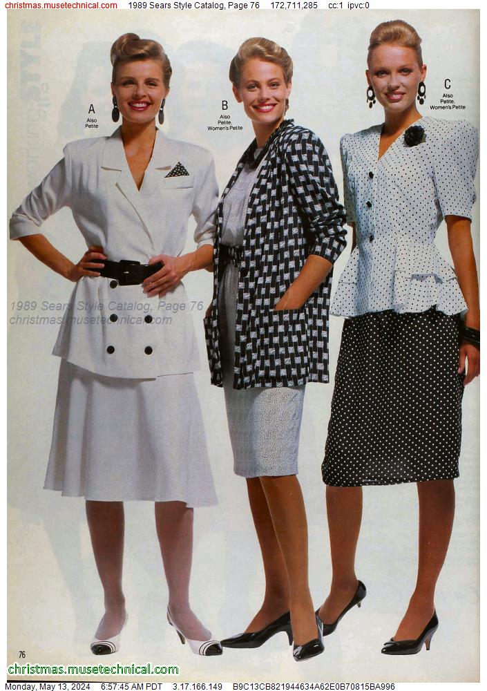 1989 Sears Style Catalog, Page 76
