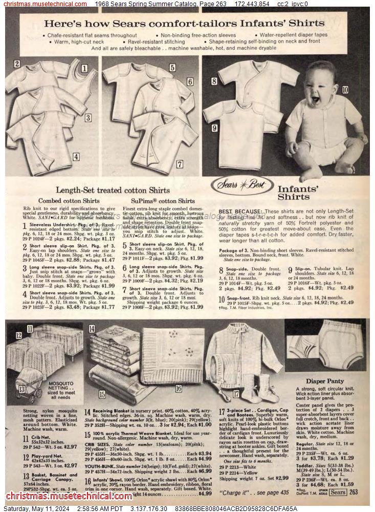 1968 Sears Spring Summer Catalog, Page 263