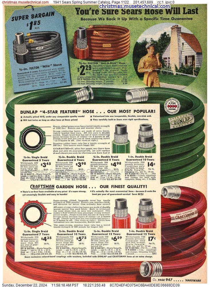 1941 Sears Spring Summer Catalog, Page 1122