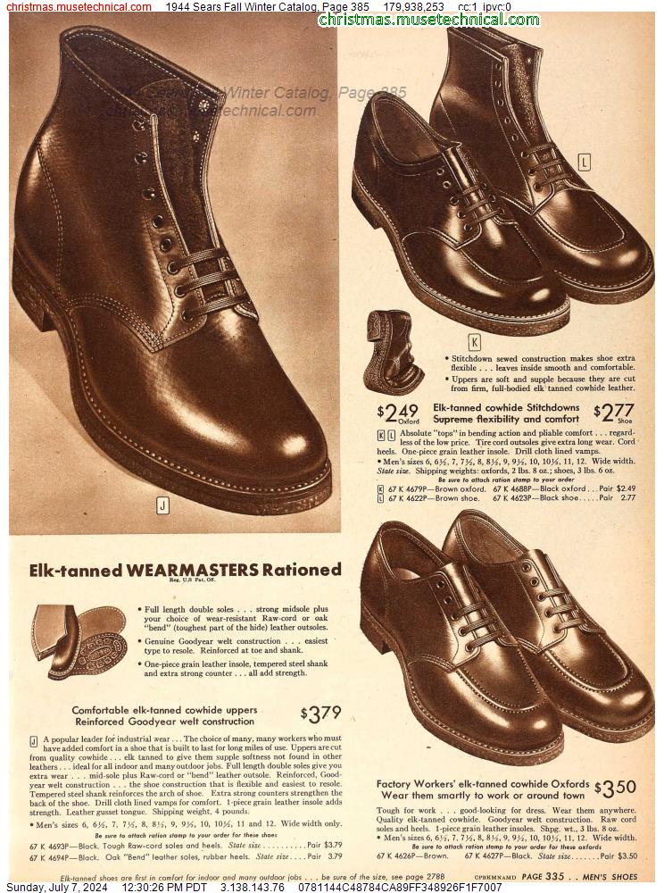 1944 Sears Fall Winter Catalog, Page 385
