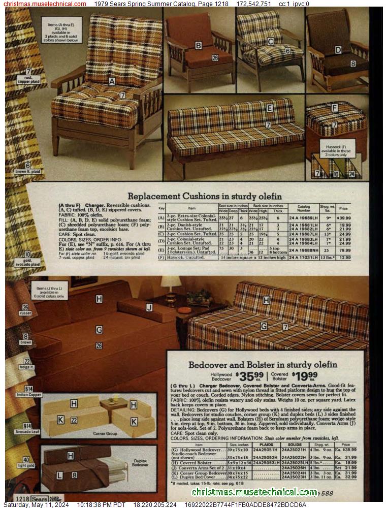 1979 Sears Spring Summer Catalog, Page 1218