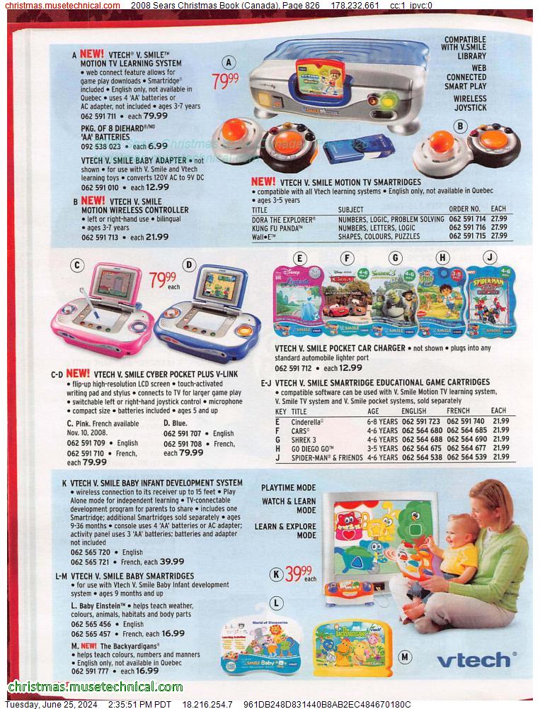 2008 Sears Christmas Book (Canada), Page 826