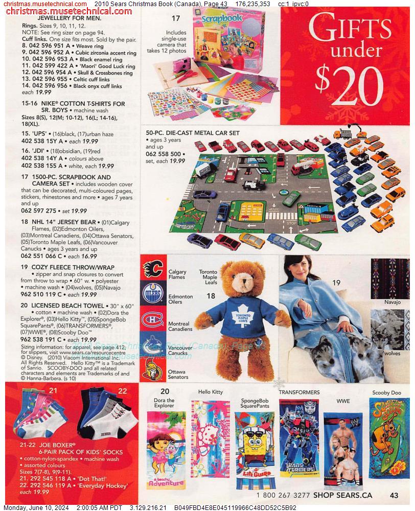 2010 Sears Christmas Book (Canada), Page 43