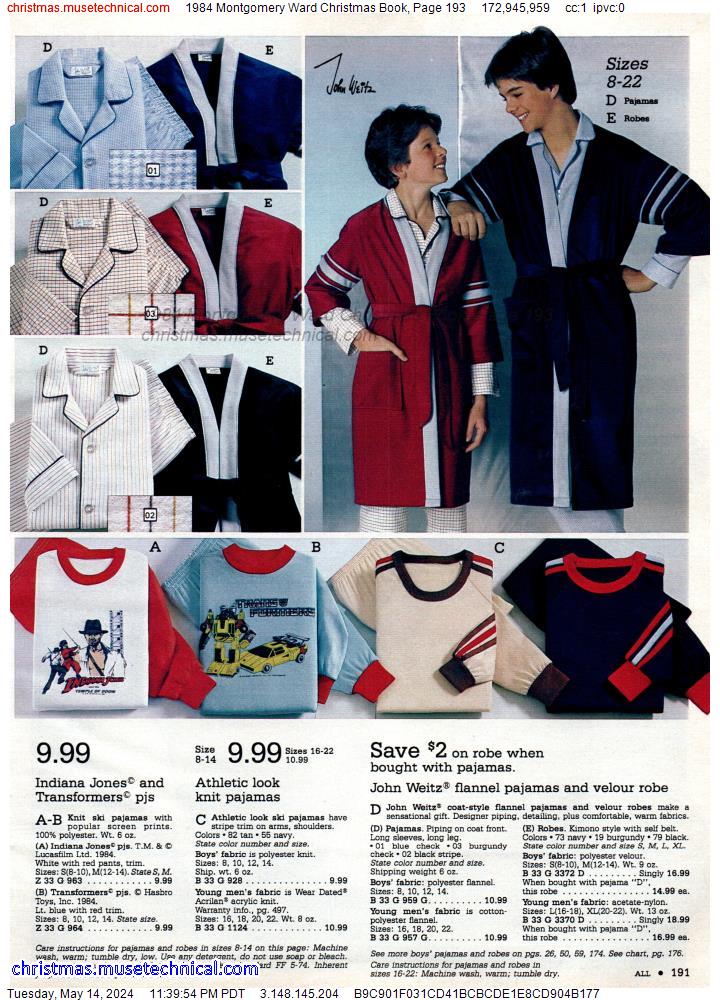 1984 Montgomery Ward Christmas Book, Page 193