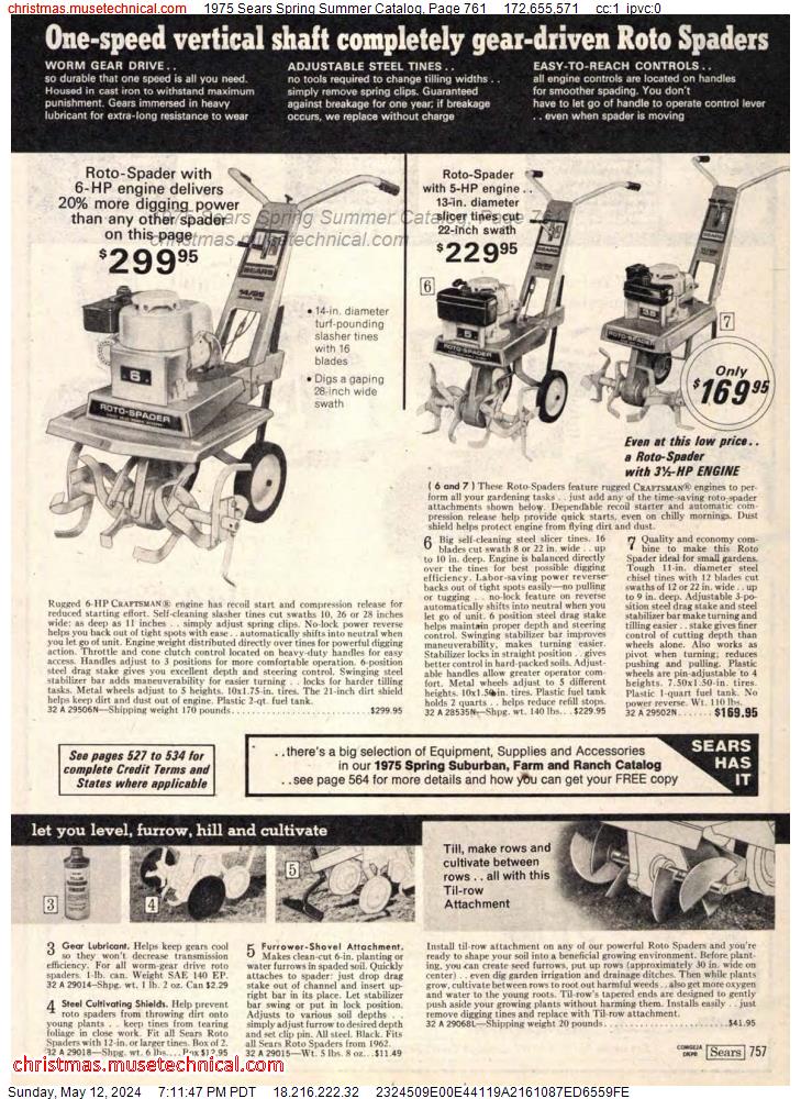 1975 Sears Spring Summer Catalog, Page 761