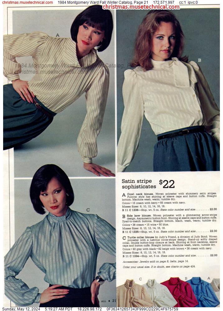 1984 Montgomery Ward Fall Winter Catalog, Page 21