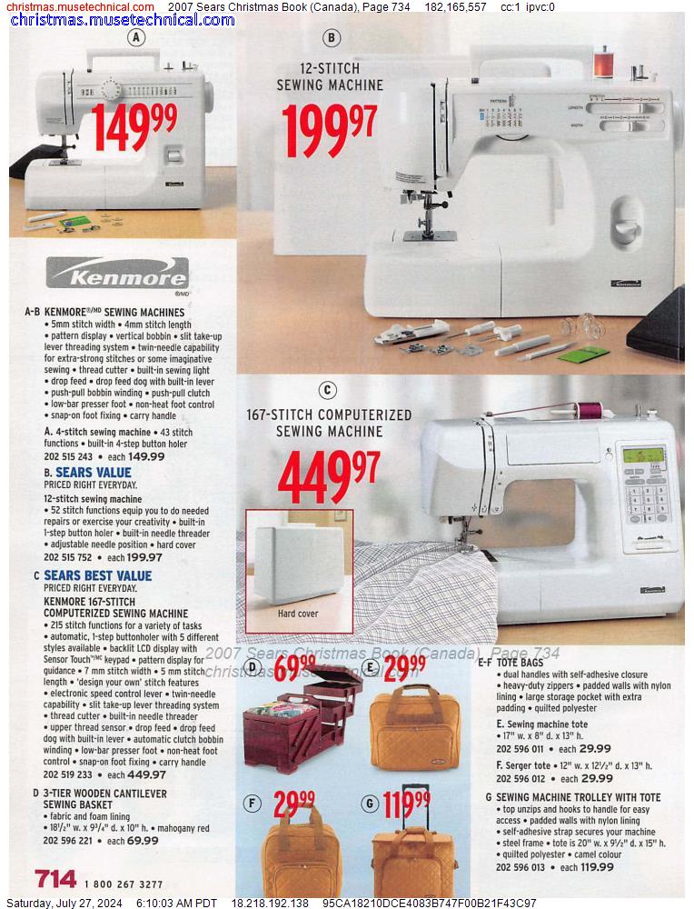 2007 Sears Christmas Book (Canada), Page 734