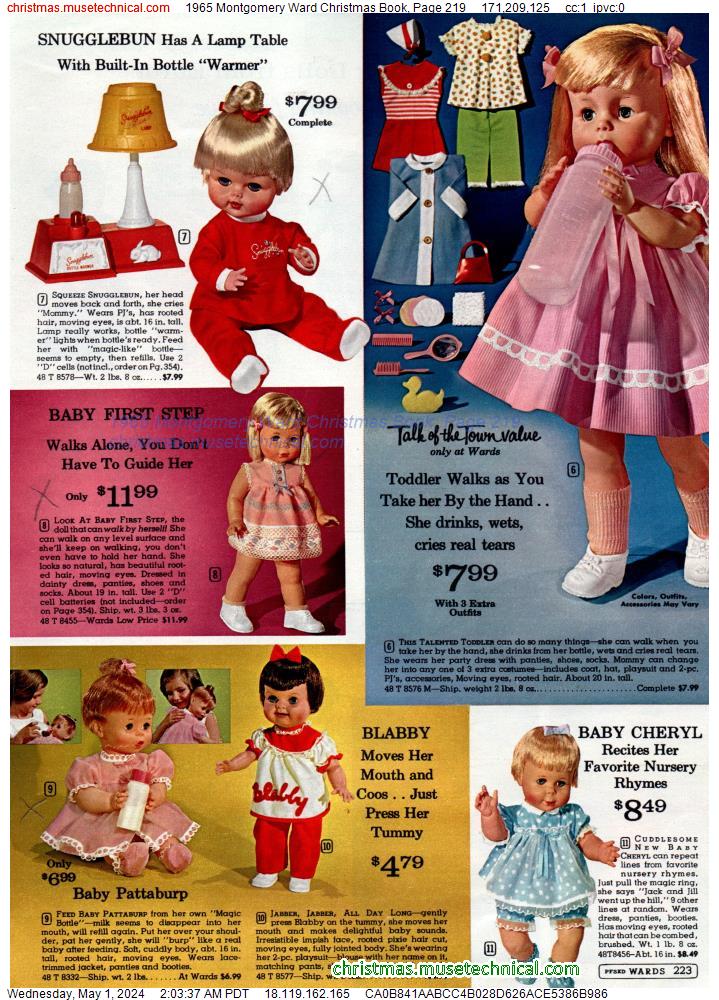 1965 Montgomery Ward Christmas Book, Page 219