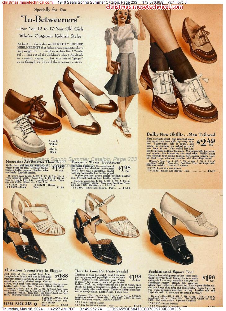 1940 Sears Spring Summer Catalog, Page 233