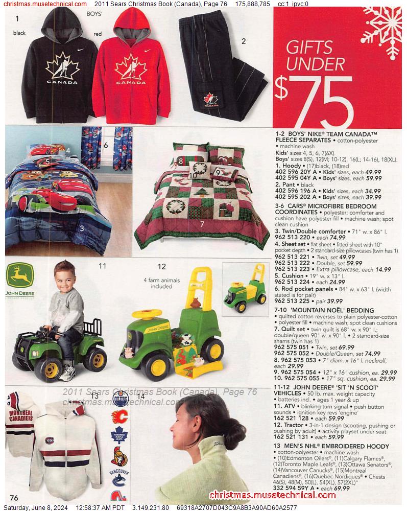 2011 Sears Christmas Book (Canada), Page 76
